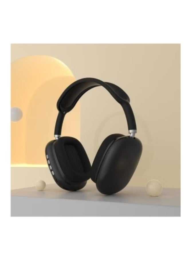 بي 9 سماعات بلوتوث P9 فوق الاذن أسود - Image 1